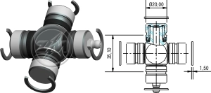 Наконечник рулевой левый 6600213214(4036028700)Atlas Pro/Belgee X70 copy
