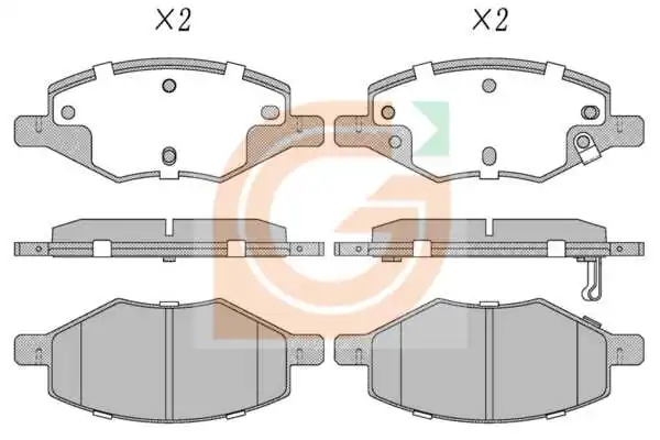 Колодки тормозные передние B511F2603010700 Changan Alsvin 2019-