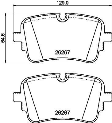 Колодки тормозные задние дисковые к-кт 4M0698451BF VAG