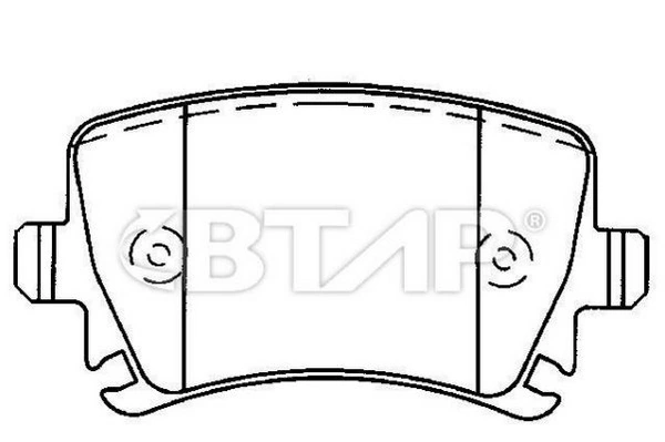Колодки тормозные задние дисковые к-кт 95835293900 Porsche