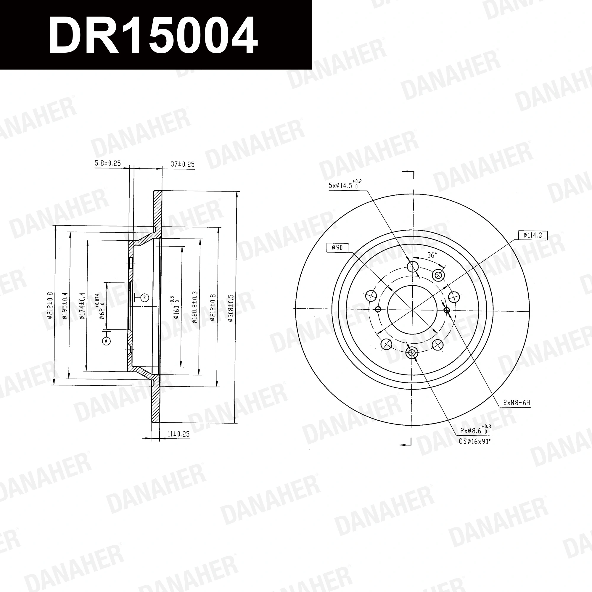 ДИСК ТОРМОЗНОЙ ЗАДНИЙ 4050047500 NL-3B Geely ATLAS PRO Original no logo